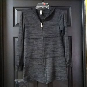 Grey/black zip up Sweater by Cubism